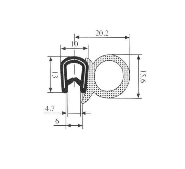 TÄTNINGSLIST PVC 1-4MM - 0547C