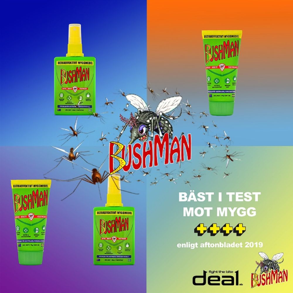 BUSHMAN MYGGMEDEL SPRAY 90ML - BSWE0090P