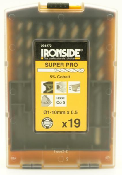 IRONSIDE BORRKASSETT 7-SKÄRS 19ST - 499129