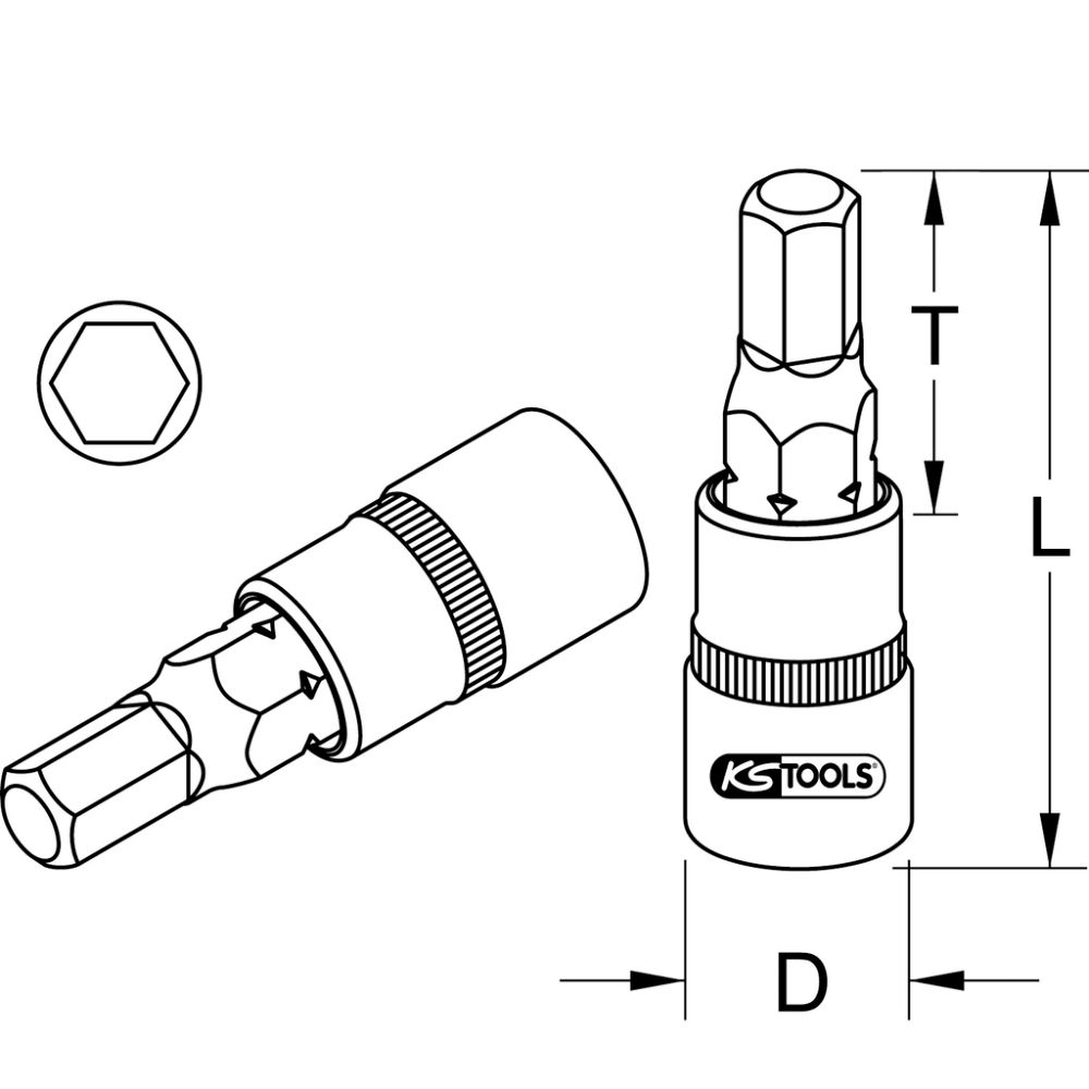 BITS-INSEXHYLSA 1/4