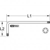 TORX-VINKELSTIFTNYCKEL LÅNG T6 - 151.2312