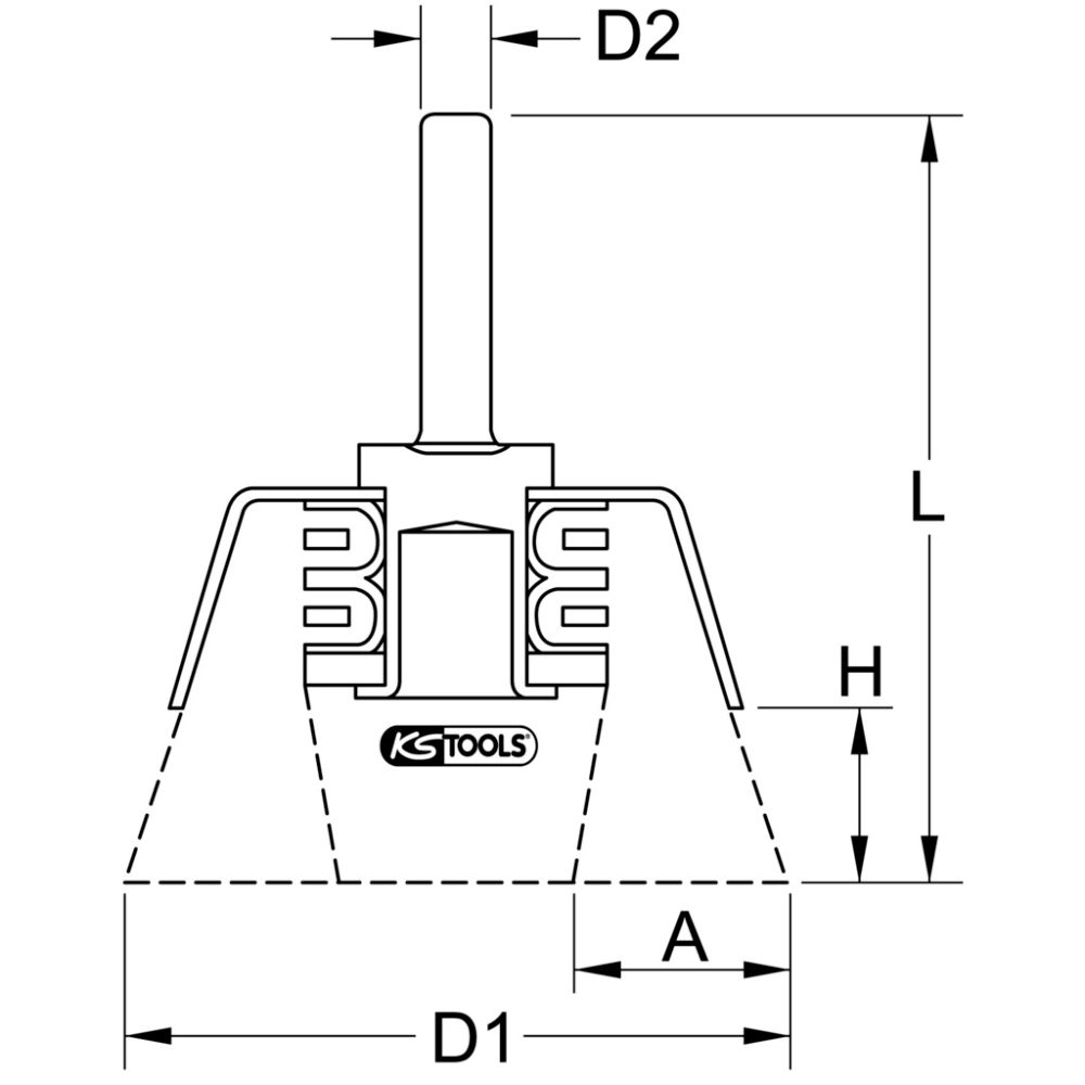 ROTERANDE STÅLBORSTE 50X0,3MM - 340.0002