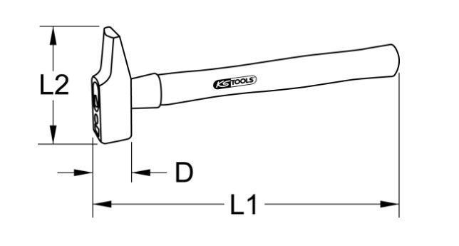 LÅSHAMMARE-SLÄGGHAMMARE 1,5KG - 142.1150