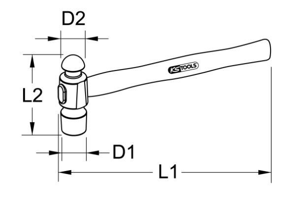 LÅSSMEDHAMMARE ENGELSK 450GR - 142.1516