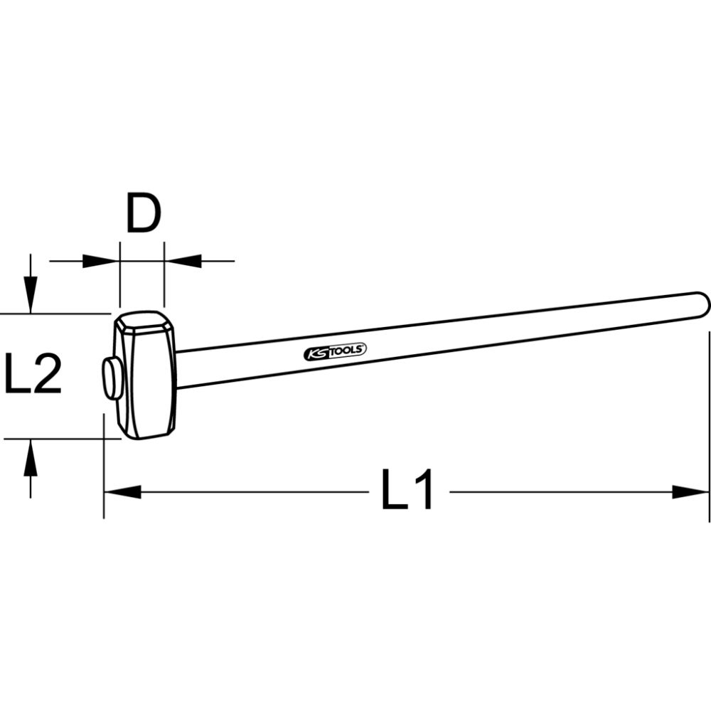 SLÄGGHAMMARE HICKORYSKAFT 5KG - 142.6500