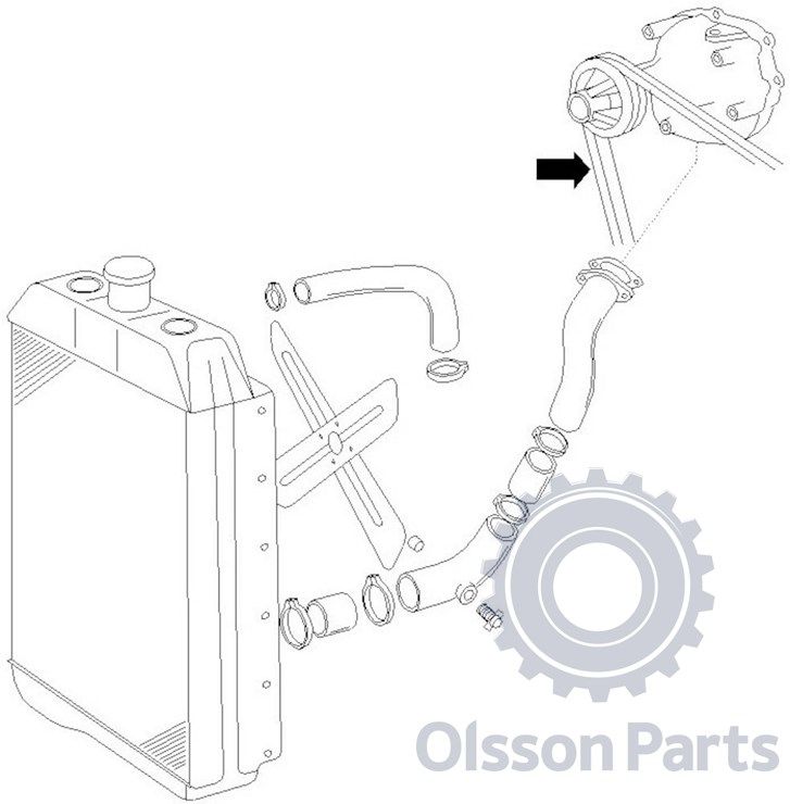 REM GENERATOR-VATTENPUMP 1350MM - 32078