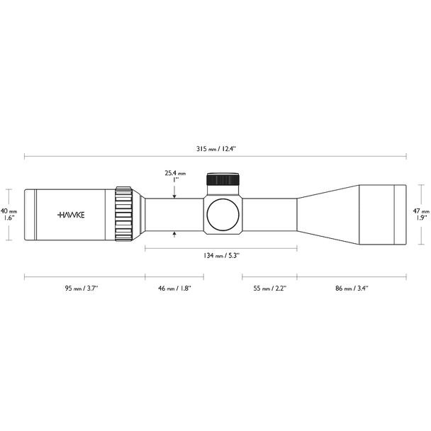 HAWKE KIKARSIKTE VT 3-9X40 - HAW-14120