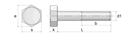 SEXKANTSKRUV UNC 7/16X38 8.8 FZB - A005501