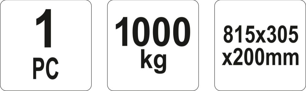 UPPKÖRNINGSRAMP BIL 1000KG - MEG33