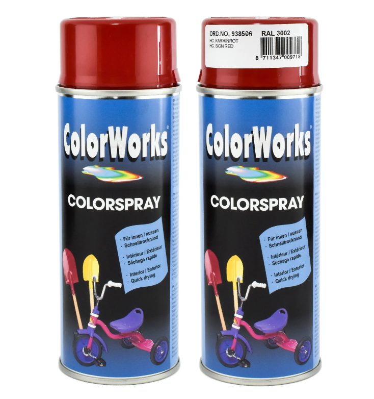 MOTIP COLORWORKS 400ML RAL3002 - 3106938506