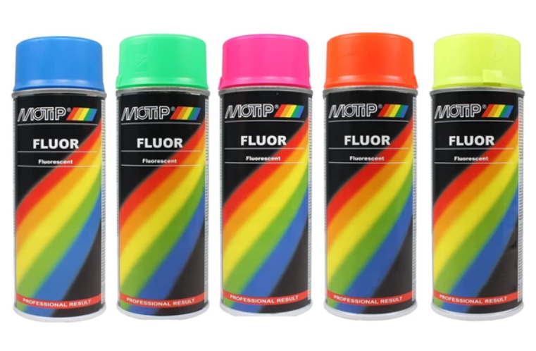 Motip Flourspray Röd-Orange 400ml - 8-604020
