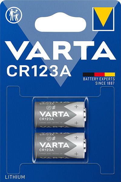 VARTA LITHIUM BATTERI CR123A 2-P - ÖVR-CR123A-2