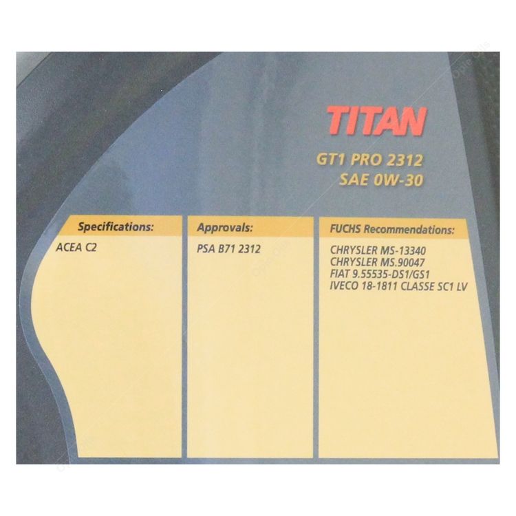 TITAN GT1 PRO 2312 0W-30 1L - 601423789