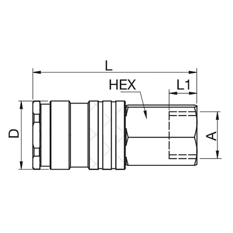 SNABBKOPPLING TEMA HONDEL G1/4IF - 1300KAIW13MPN