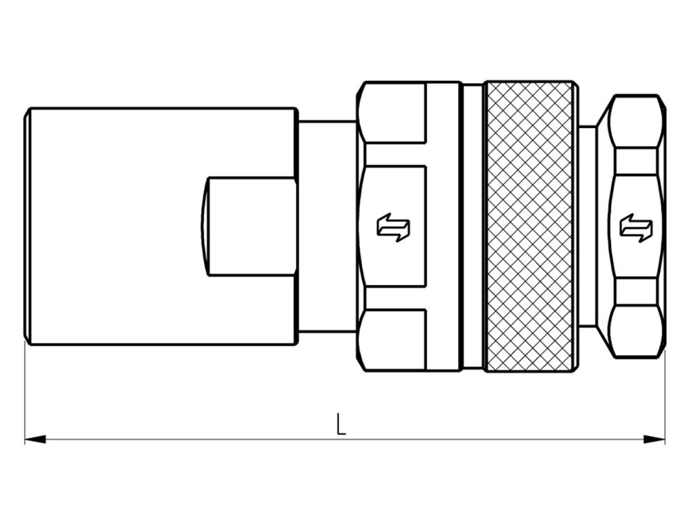 SNABBKOPPLING G1 HONA FASTER - VVS1GASF