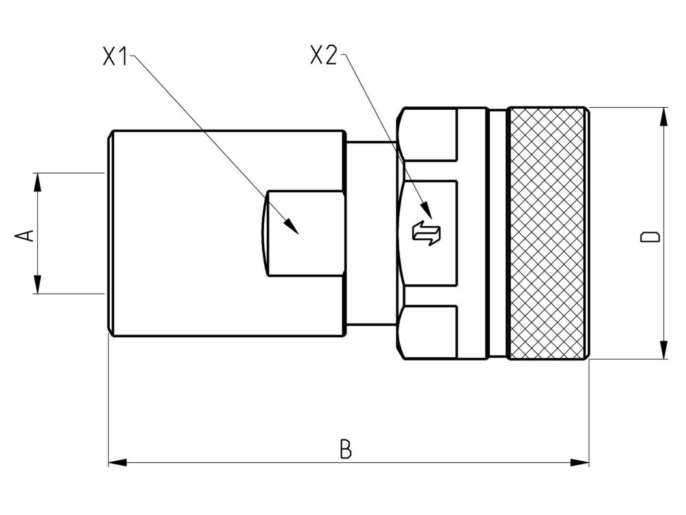 SNABBKOPPLING G1 HONA FASTER - VVS1GASF