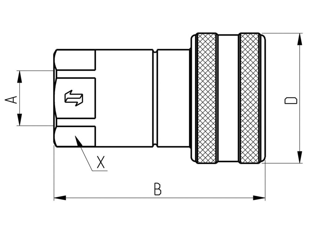 SNABBKOPPLING ISO-B HONA FASTER - HNV12GASF