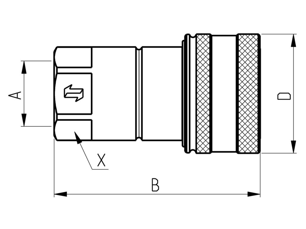 SNABBKOPPLING HONA 1/2 ISO-A - NV12GASF