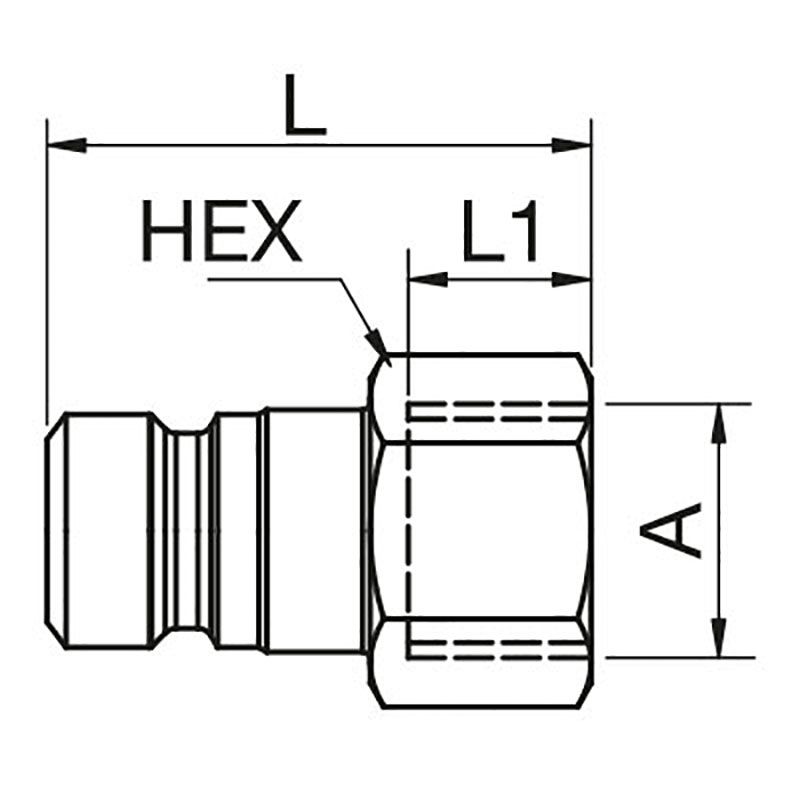 SNABBKOPPLING TEMA HANE G3/8 INV - 1800SFIW17SXZ