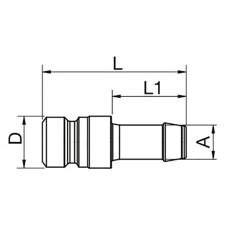 SNABBKOPPLING TEMA HANE 12MM SLANGSOCKEL - 1800SFTF12SXZ