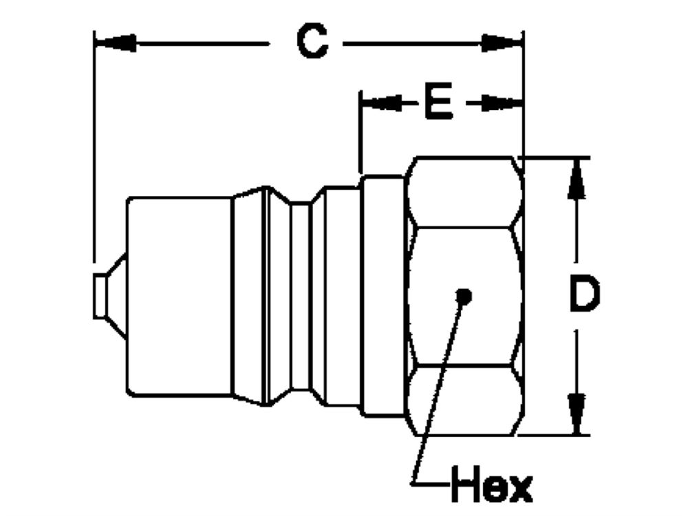 SNABBKOPPLING HANSEN HANE G1'' ISO B - 8-K36C-BS