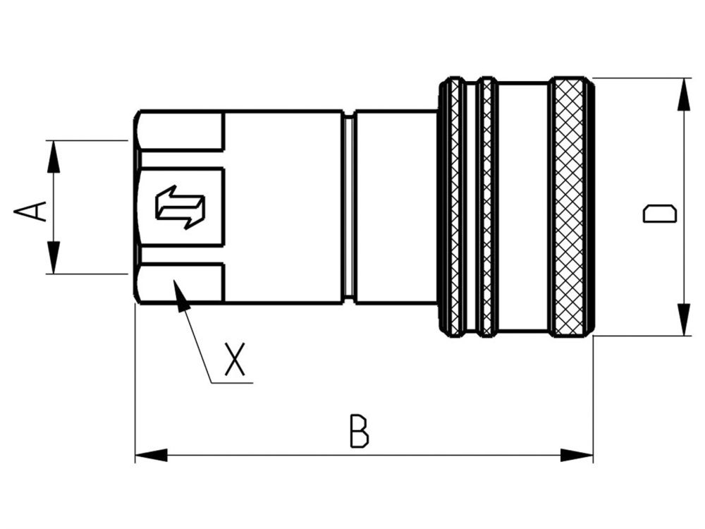 SNABBKOPPLING ISO-A HONA G3/4 - ANV34GASF