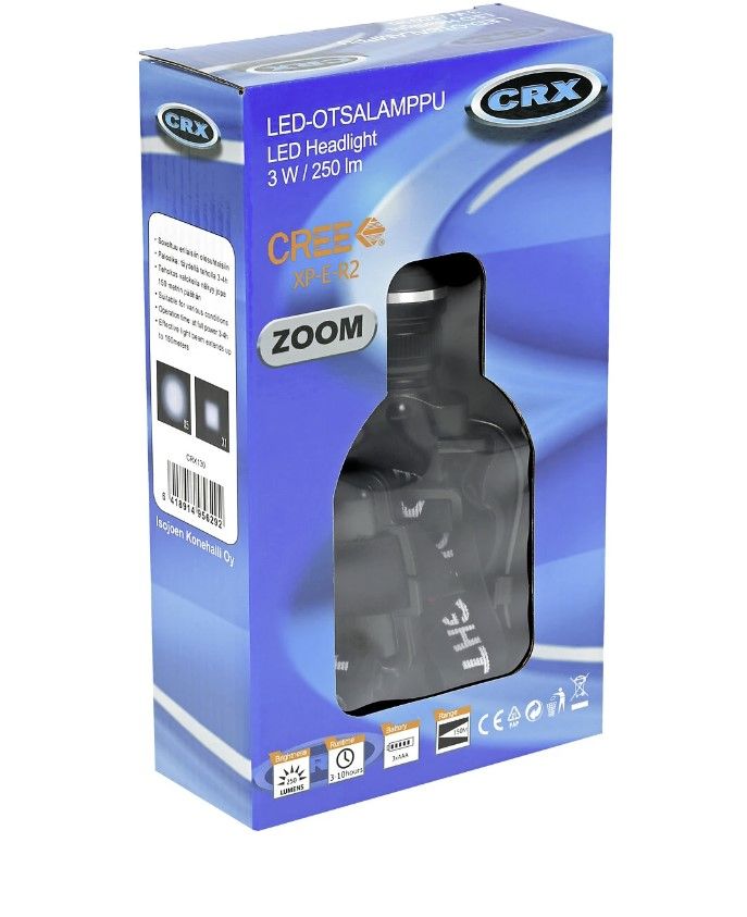 LED PANNLAMPA 250 LUMEN 3XAAA - CRX130