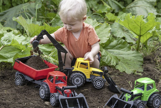 TRAKTOR MED FRONTLASTARE SLÄP - 1672000GBR