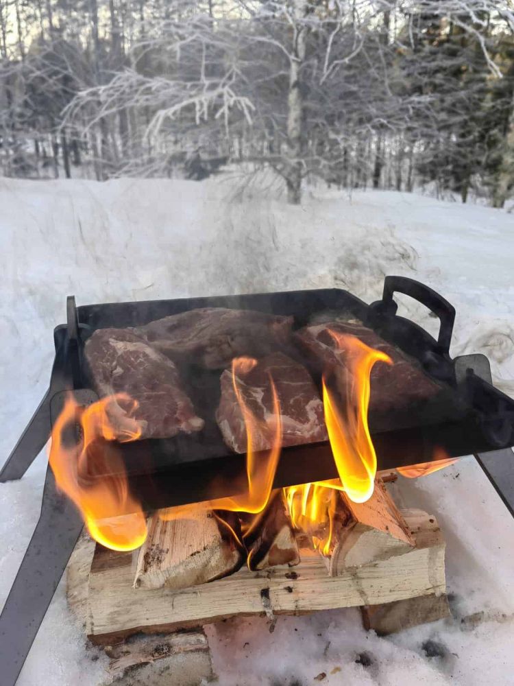 STÖDBEN FÖR GOURMETSTÅL KOLSTÅL - 2059