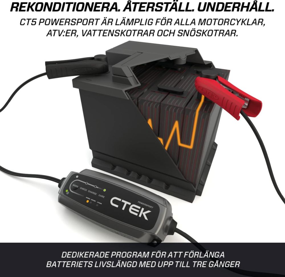 CTEK CT5 LADDARE POWERSPORT 12V  - CT40310