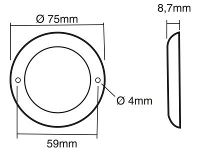 LED LAMPA UTANPÅLIGGANDE 10-LED - 1800-8240