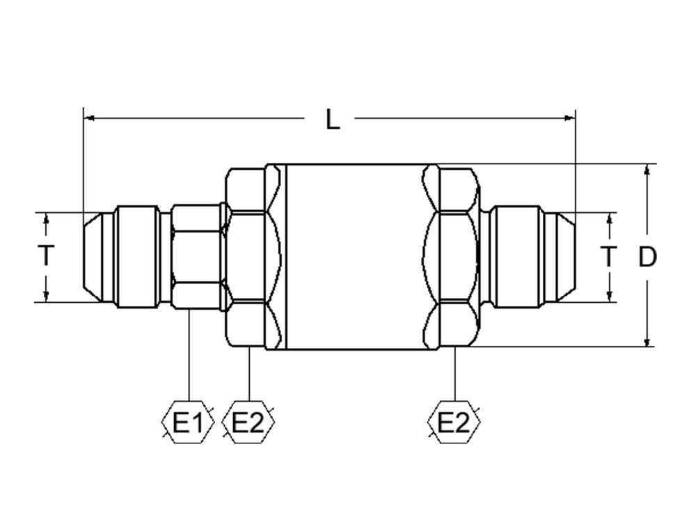 SVIVEL RAK UTV/UTV-JIC 1.1/16'' - SZ-J12M-J12M