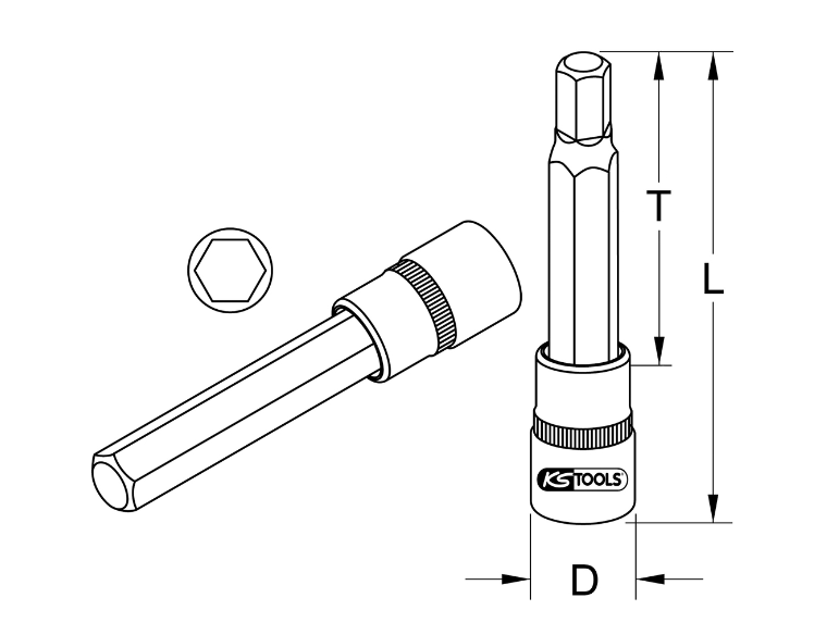 BITS-HYLSOR INSEX LÅNGA 1/2