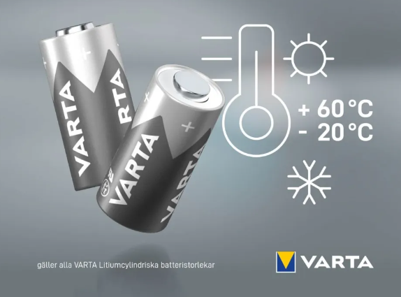 VARTA LITHIUM BATTERI CR123A 2-P - VAR-6205301402