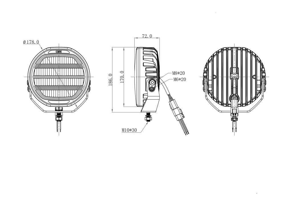 EXTRALJUS OZZ XR2 P7'' 12-35V - 88103