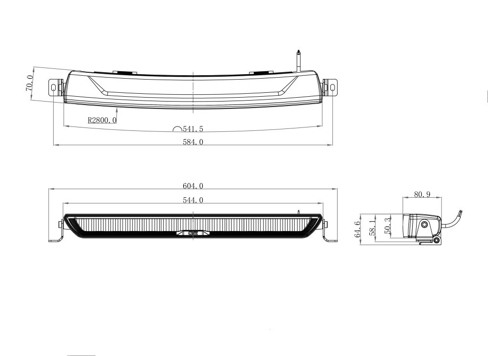 LED LJUSRAMP OZZ XB1 P20'' - 88201