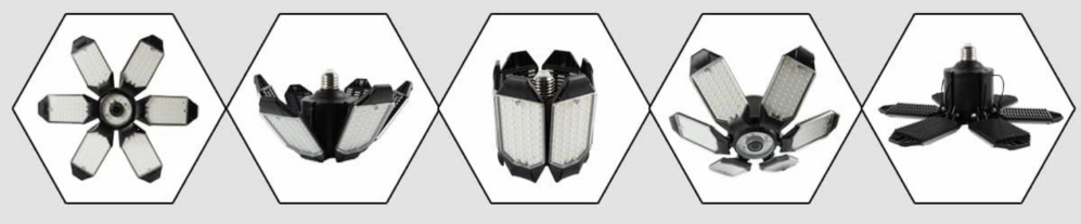 LED LAMPA MED 5 PANELER - MDP-12580