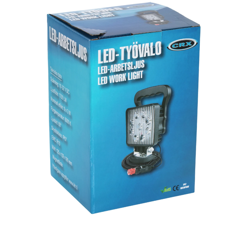 LED ARBETSLJUS 27W MAGNETFÄSTE - ST87020B