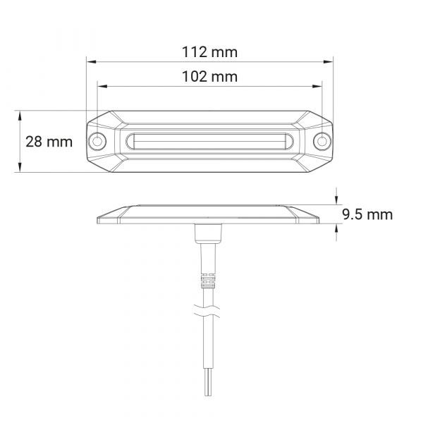 LANDSORT SLIM BLIXTLJUS R65 KL2 - 14-107