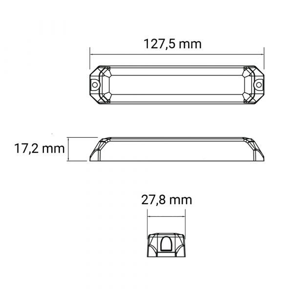 BLIXTLJUS 6LED R65 ORANGE 12/24 - 14-MS6E2-Y3