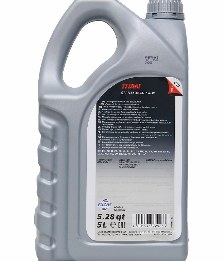 TITAN GT1 FLEX 34 5W-30 5L - 601424328
