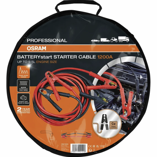 STARTKABLAR 600A 5M 50MM2 CCA - OSR006