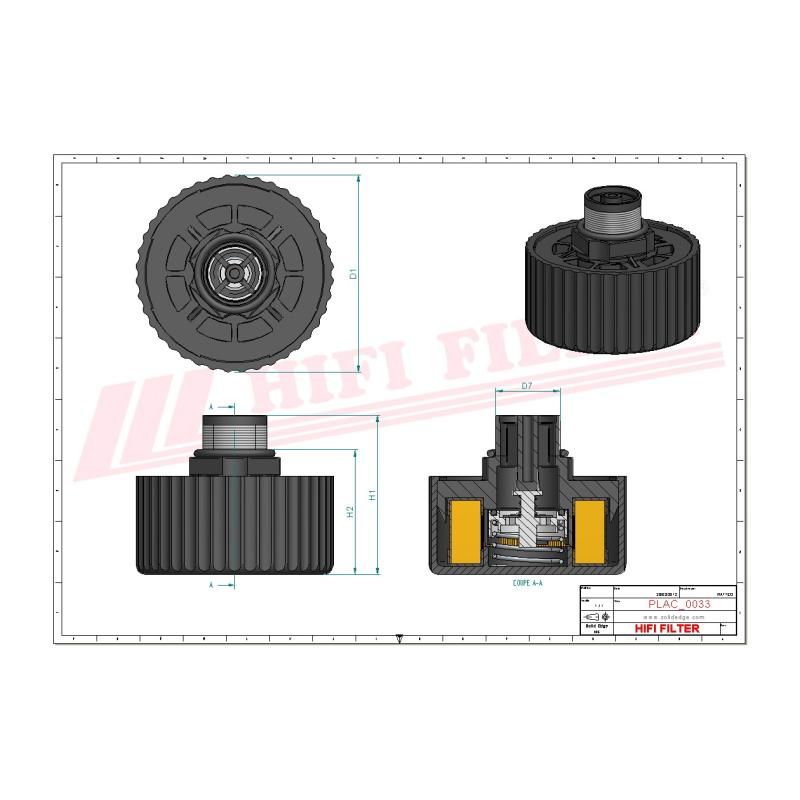  Andningsfilter FS452 med M22x1.5 gänga - FS452