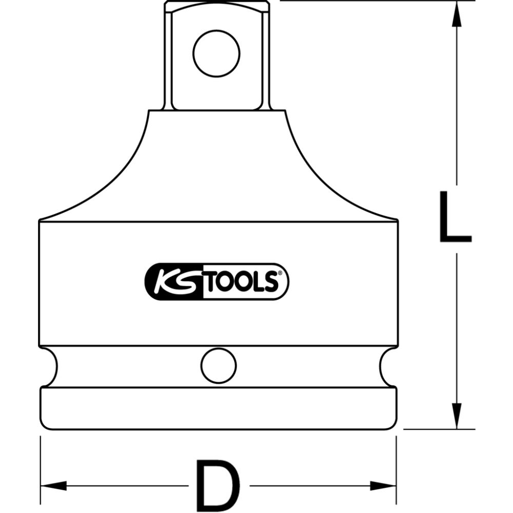 Kraft-reduceringsadapter, 1/2