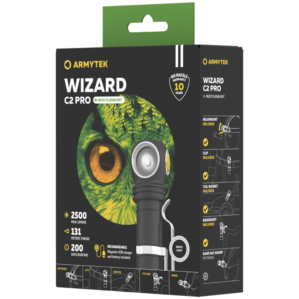 Armytek Wizard C2 PRO Magnet XHP50,2 2500LM - AR08701C