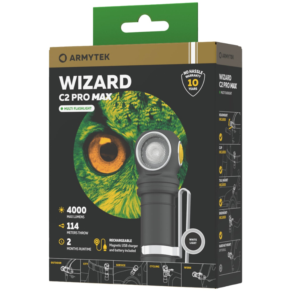 Armytek Wizard C2 PRO MAX Magnet XHP70,2 4000LM - AR06701C