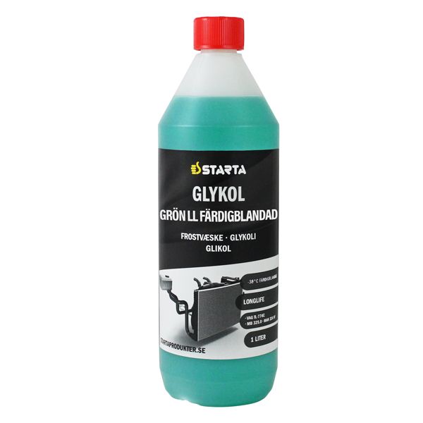 Starta Glykol Grön longlife 1L, Färdigblandad - 2086210