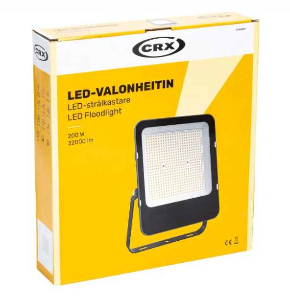 LED strålkastare S. 200W/230V 4500K 1,5m kabel - CRX34200