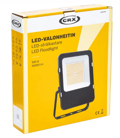 LED strålkastare S. 100W/230V 4500k 1,5m kabel - CRX34100