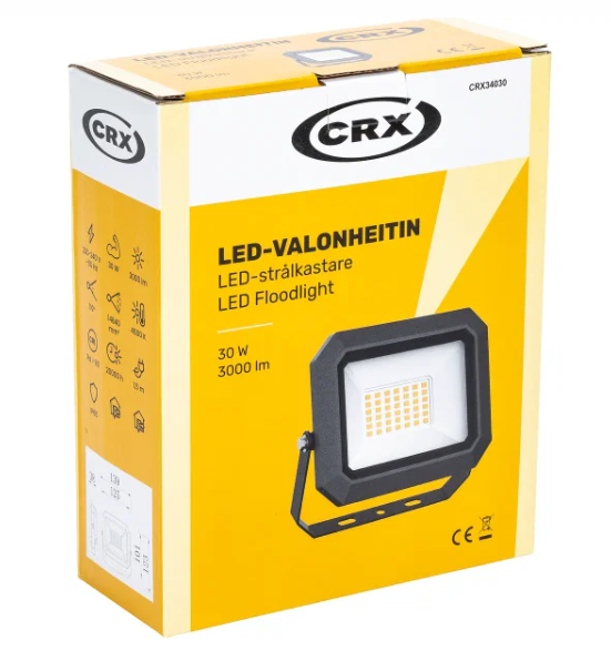 LED strålkastare S. 30W/230V 1,5m kabel - CRX34030
